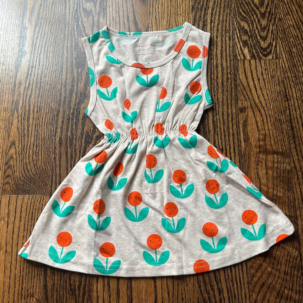 Tiny Cottons Peonies Dress (12-18M)